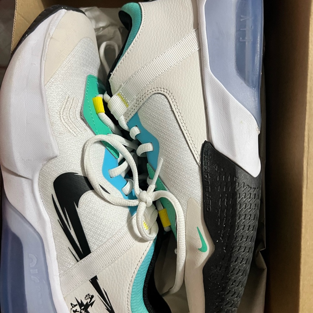 White and Black Athletic Sneakers